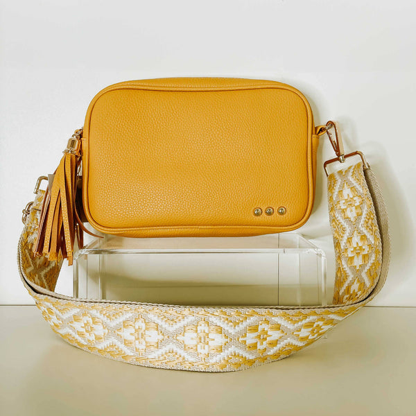 Willow Camera Crossbody Bag - Mustard