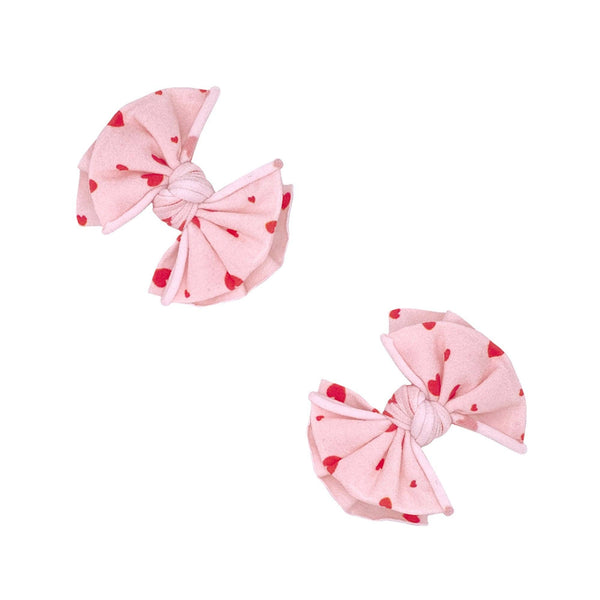Heartthrob 2 pack Bow Clips
