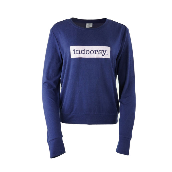 "INDOORSY" Lounge Sweater by Hello Mello