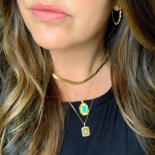 Pavé Initial Necklaces