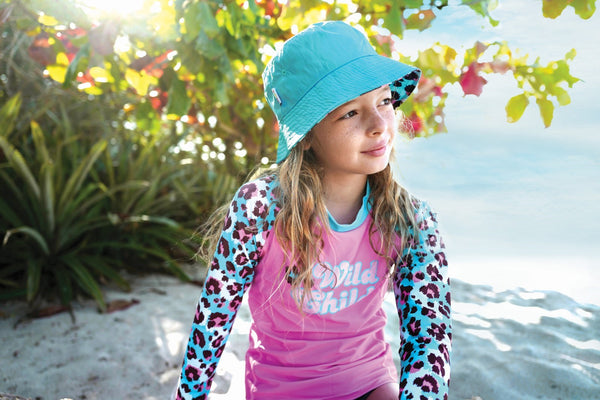 Kids Reversible UV Protected Bucket Hat - Wild Child