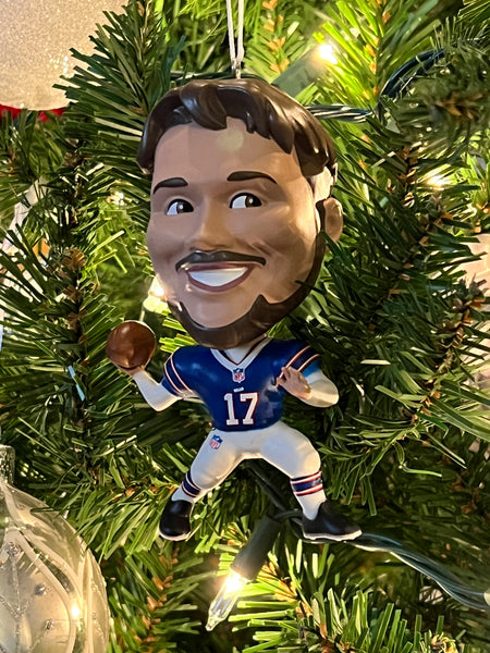 Josh Allen Wobble Head Ornament