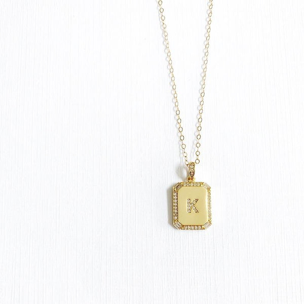 Pavé Initial Necklaces