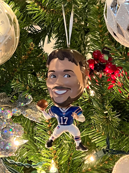 Josh Allen Wobble Head Ornament