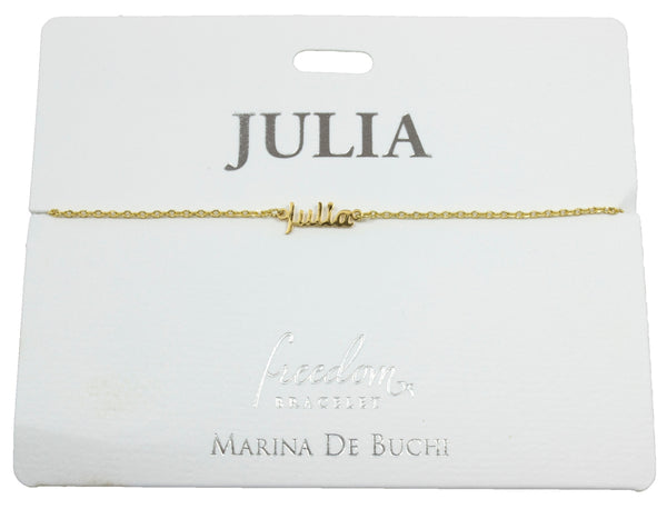 Freedom Initial and Name Bracelets (D-J)