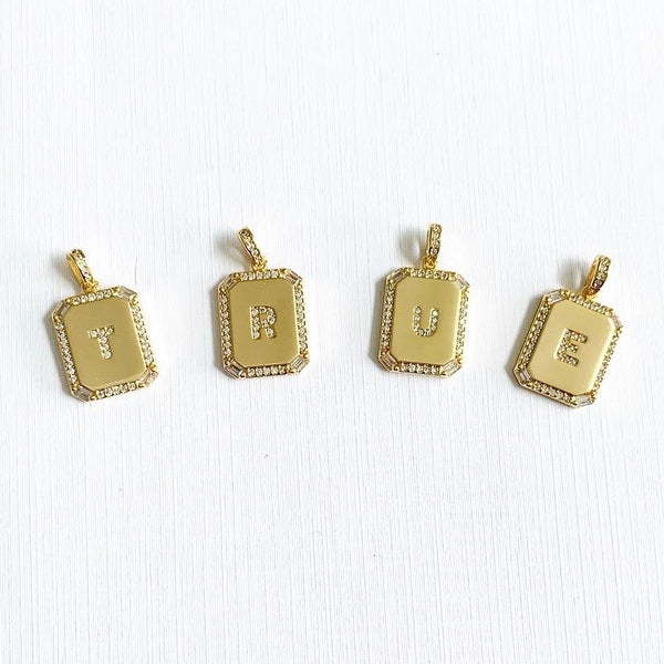 Pavé Initial Necklaces