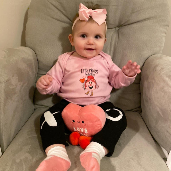 Baby Little Miss Valentine LS Onesie