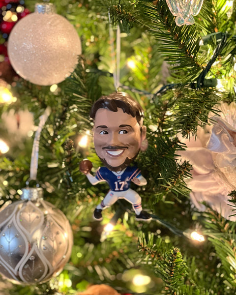 Josh Allen Wobble Head Ornament