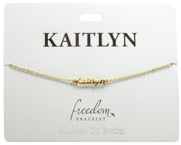 Freedom Initial and Name Bracelets (K-M)