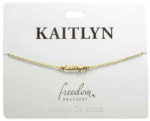 Freedom Initial and Name Bracelets (K-M)