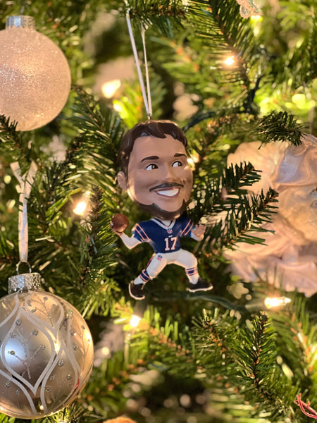 Josh Allen Wobble Head Ornament