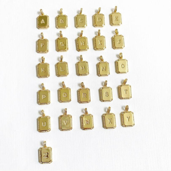 Pavé Initial Necklaces