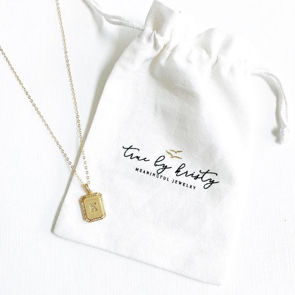 Pavé Initial Necklaces