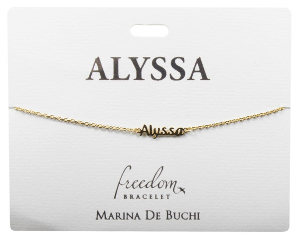 Freedom Initial and Name Bracelets (A-C)