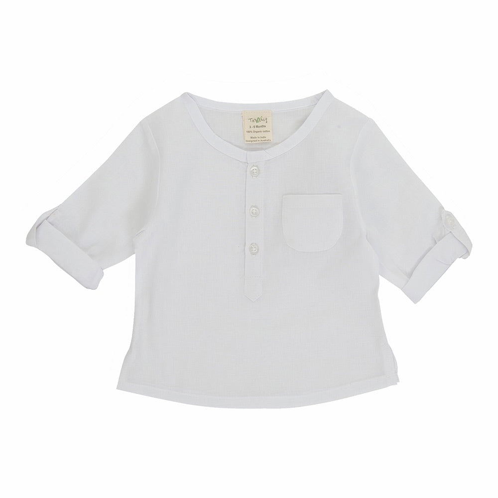 Tiny Twig - White Linen Shirt